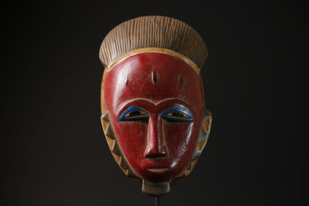 African Home Decor masks Wall Hanging Traditional Antique Folk Art Baule-G2286