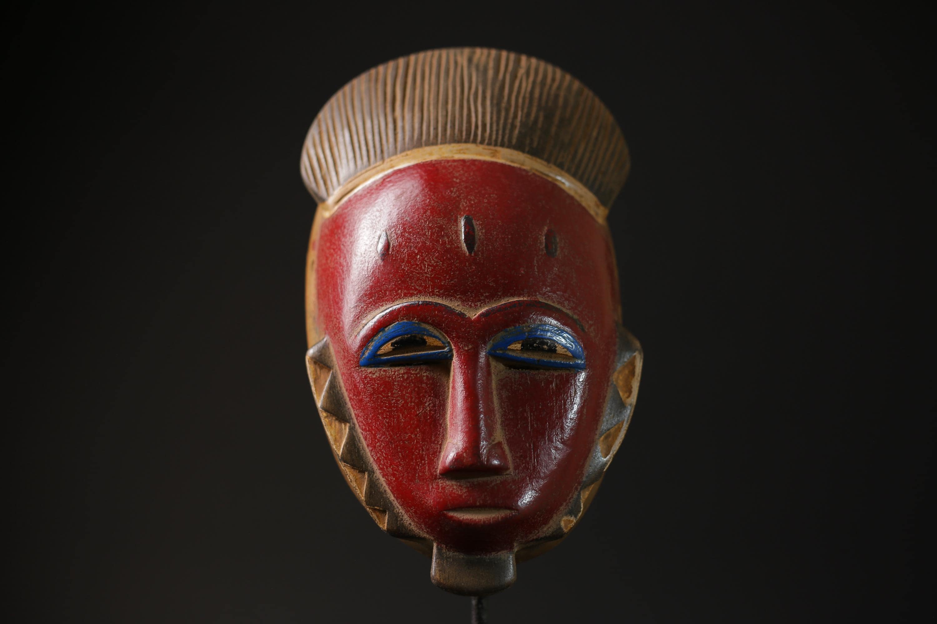 African Home Decor masks Wall Hanging Traditional Antique Folk Art Baule-G2286