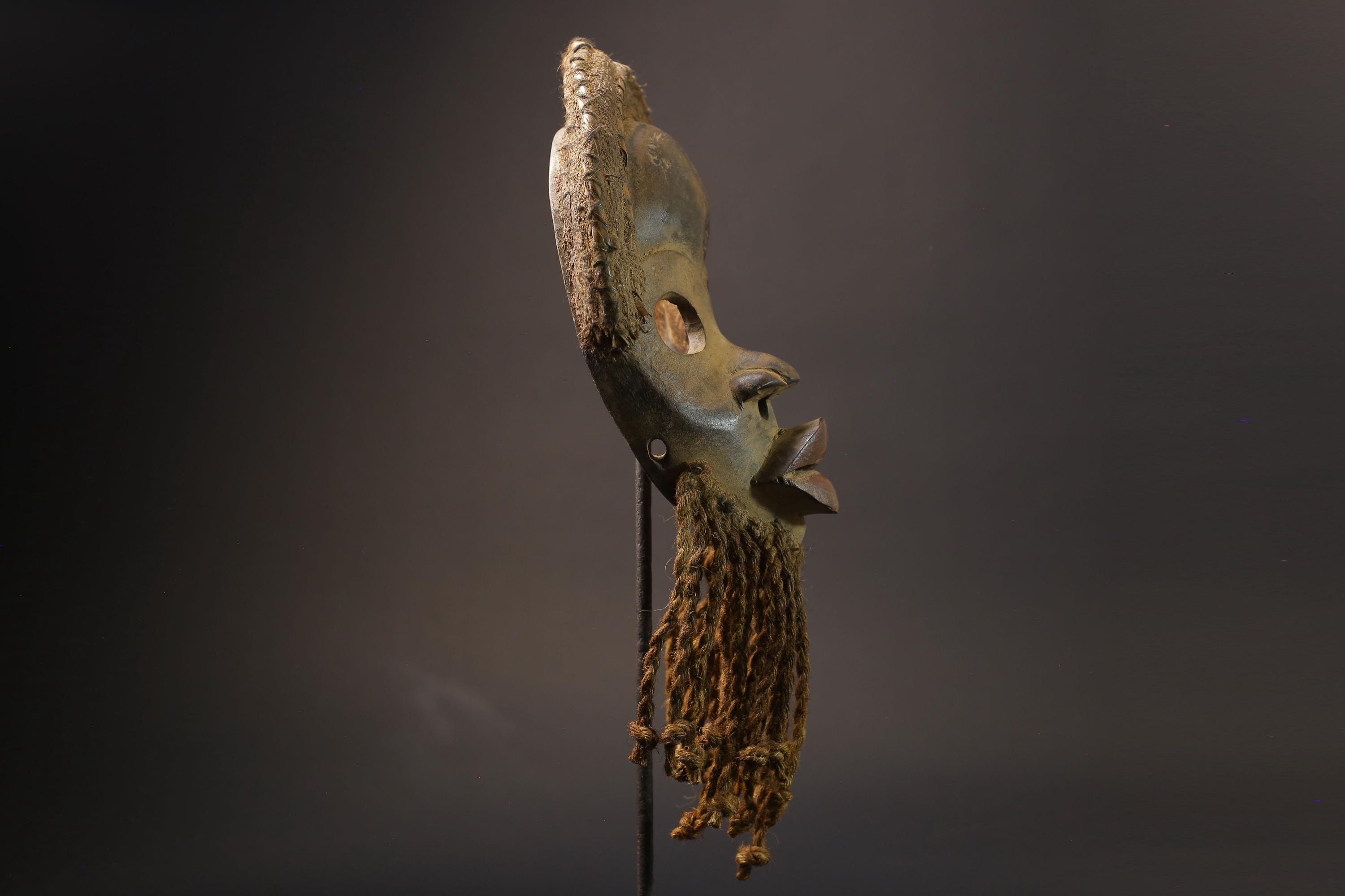 African Mask Face Tribal Wood Mask wooden Hanging Dan Mask Deangle Masks for wall-G2553