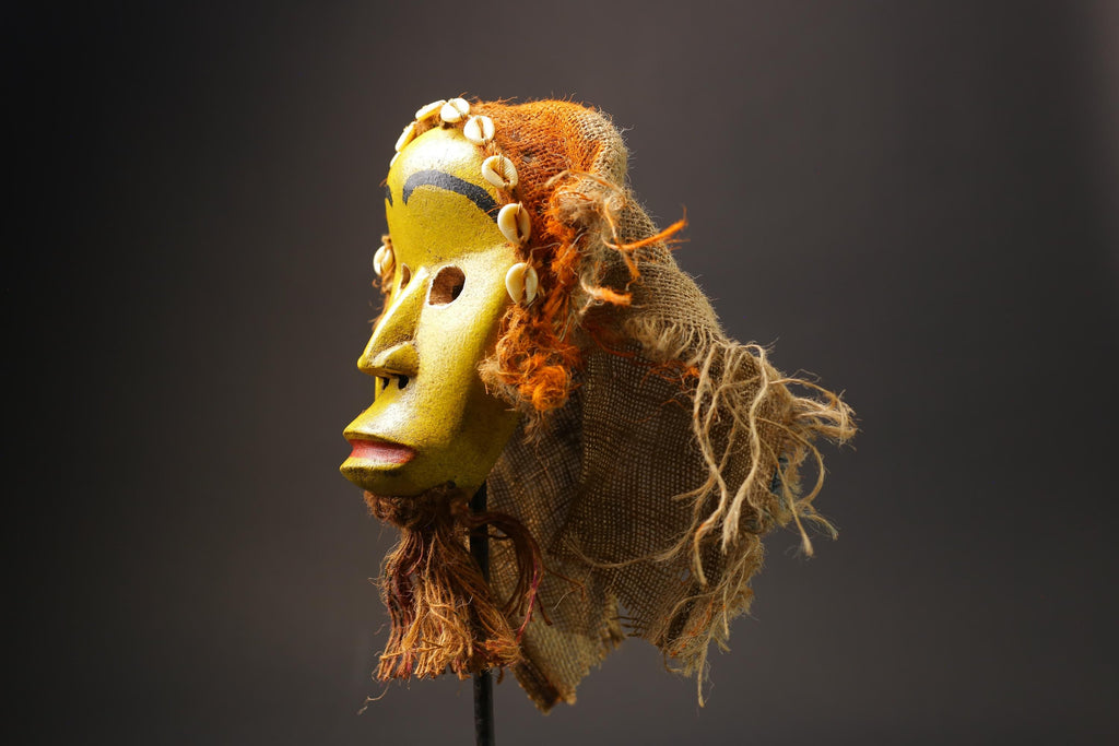 African Mask Face Tribal Wood Mask Collectibles Home Decor Masque Dan Masks for wall-G2563