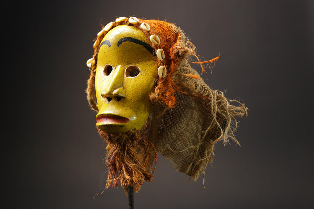 African Mask Face Tribal Wood Mask Collectibles Home Decor Masque Dan Masks for wall-G2563