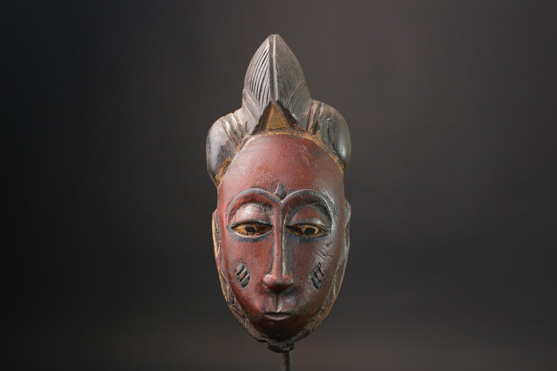 African wood mask antiques Handmade Home Décor Tribal Hand Gouro Wall Mask-7206
