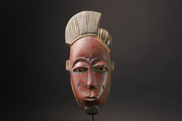 African Mask Antiques Tribal Face Vintage Dance Mask With Typical Guro Masks for wall-7198