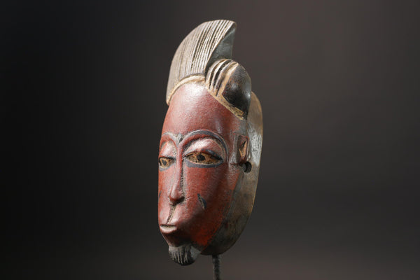 African Mask Antiques Tribal Face Vintage Dance Mask With Typical Guro Masks for wall-7198