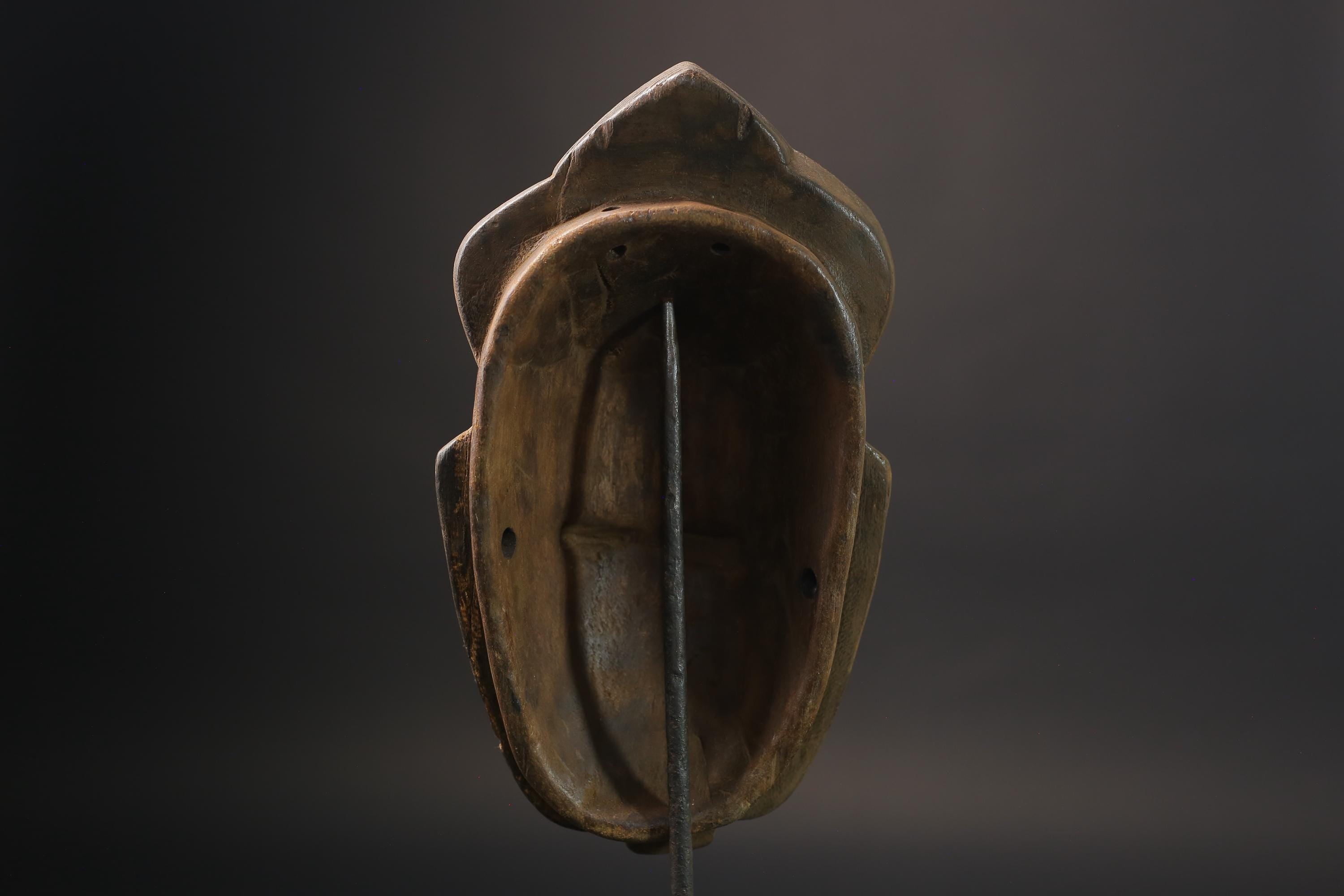 African Mask wall Home Décor Handcrafted From One Piece Wood Yaure Guro-4010