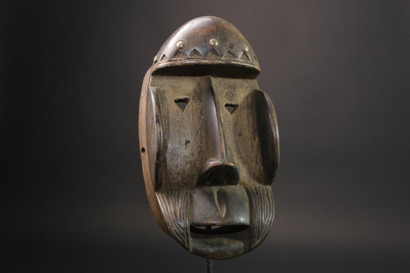 African wood mask antiques Wooden Wall Decoration Tribal Vintage Dan Masks for wall-4046