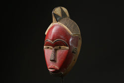 African mask African Vintage Hand Carved Wooden decor Mask Baule Mblo-G2293
