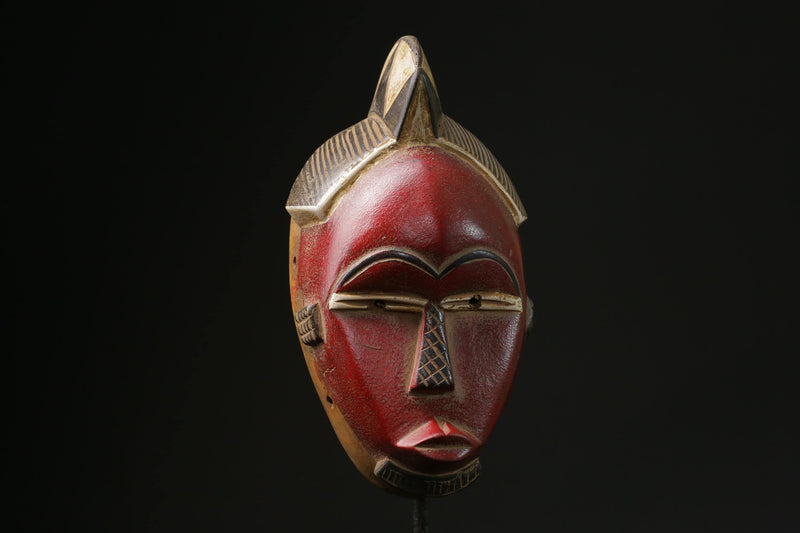 African mask African Vintage Hand Carved Wooden decor Mask Baule Mblo-G2293