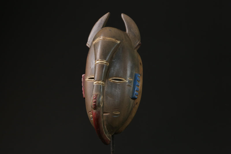 African Carved Wood Handmade Masks Tribal Guru Mask Elephant masks for wall-G2298