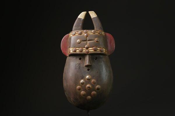 African Mask Decorative African tribal mask antique Toma Mask Baule wall Mask-G2301