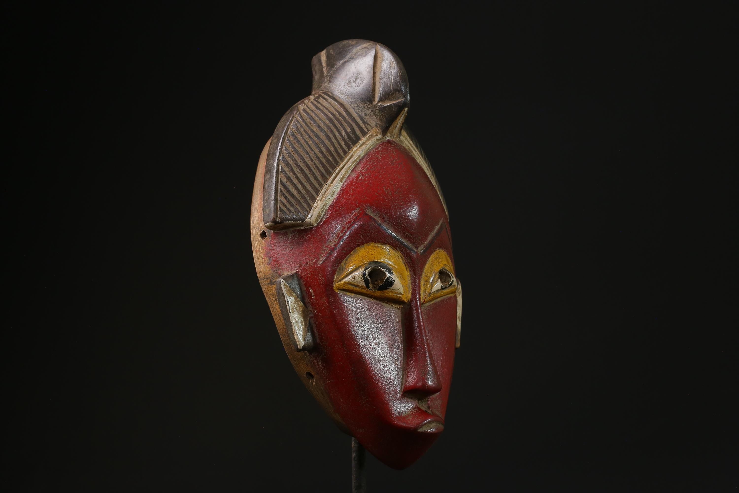 African Tribal Face Mask Wood Hand Carved Wall Hanging tribal Guro masks for wall-G2303