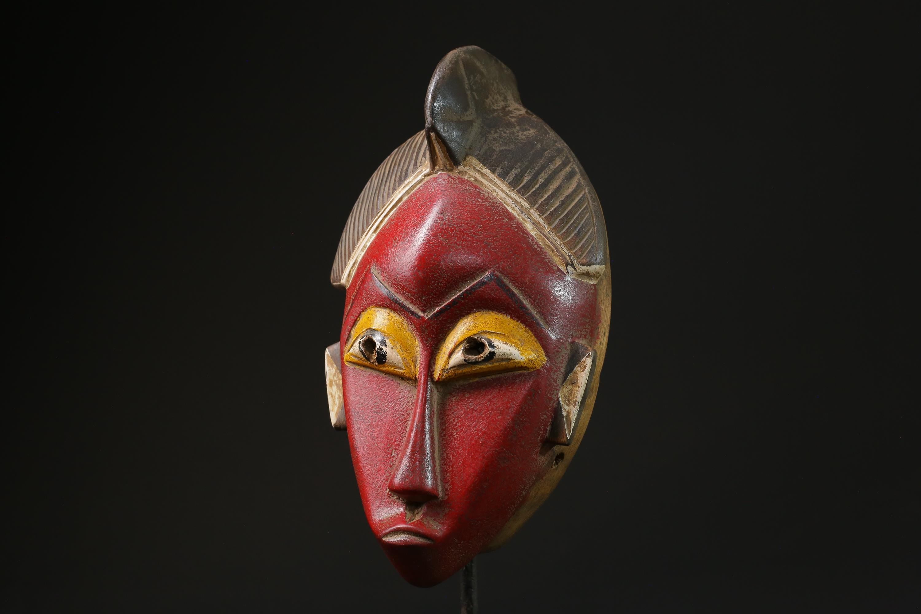 African Tribal Face Mask Wood Hand Carved Wall Hanging tribal Guro masks for wall-G2303