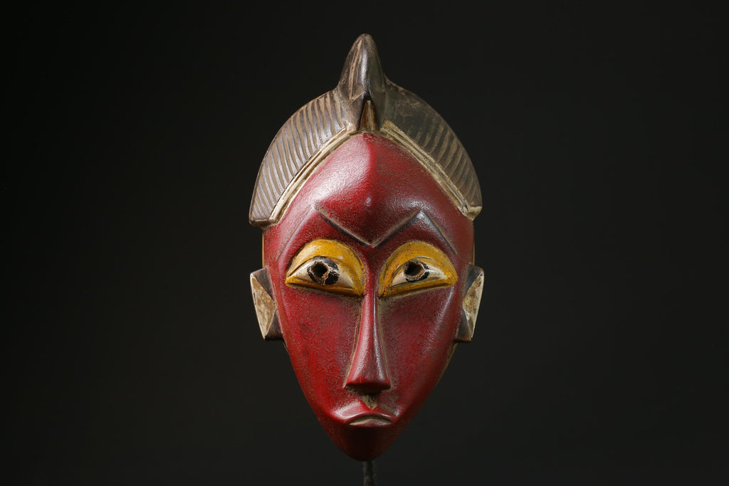 African Tribal Face Mask Wood Hand Carved Wall Hanging tribal Guro masks for wall-G2303