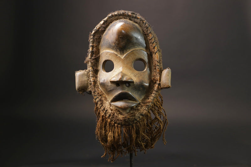 African wood mask antiques Hand Carved Vintage Wall Hanging Dan Mask Masks for wall-G2568