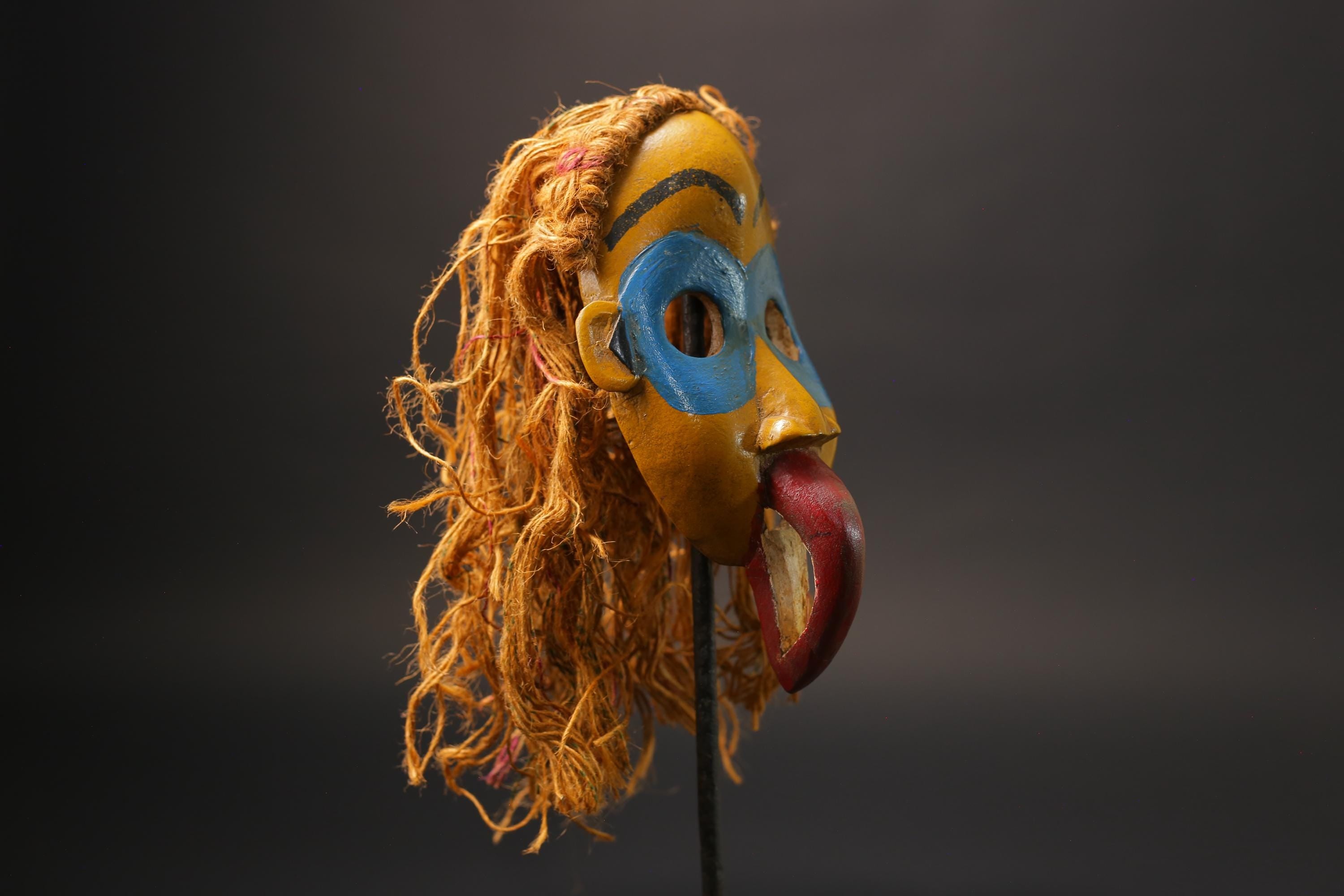 African masks ritual ceremony Carved Vintage Wall Hanging Dan Mask wall mask-G2571