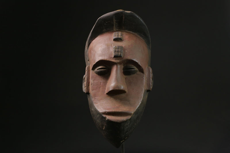 African Tribal Face Mask Wood Hand Carved Wall Hanging Muminia Lega masks for wall-5557