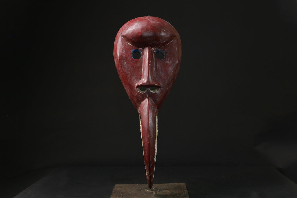 African Tribal Wood masks Dan Bird Man Wood Face Mask Home Décor Libera masks for wall-8442