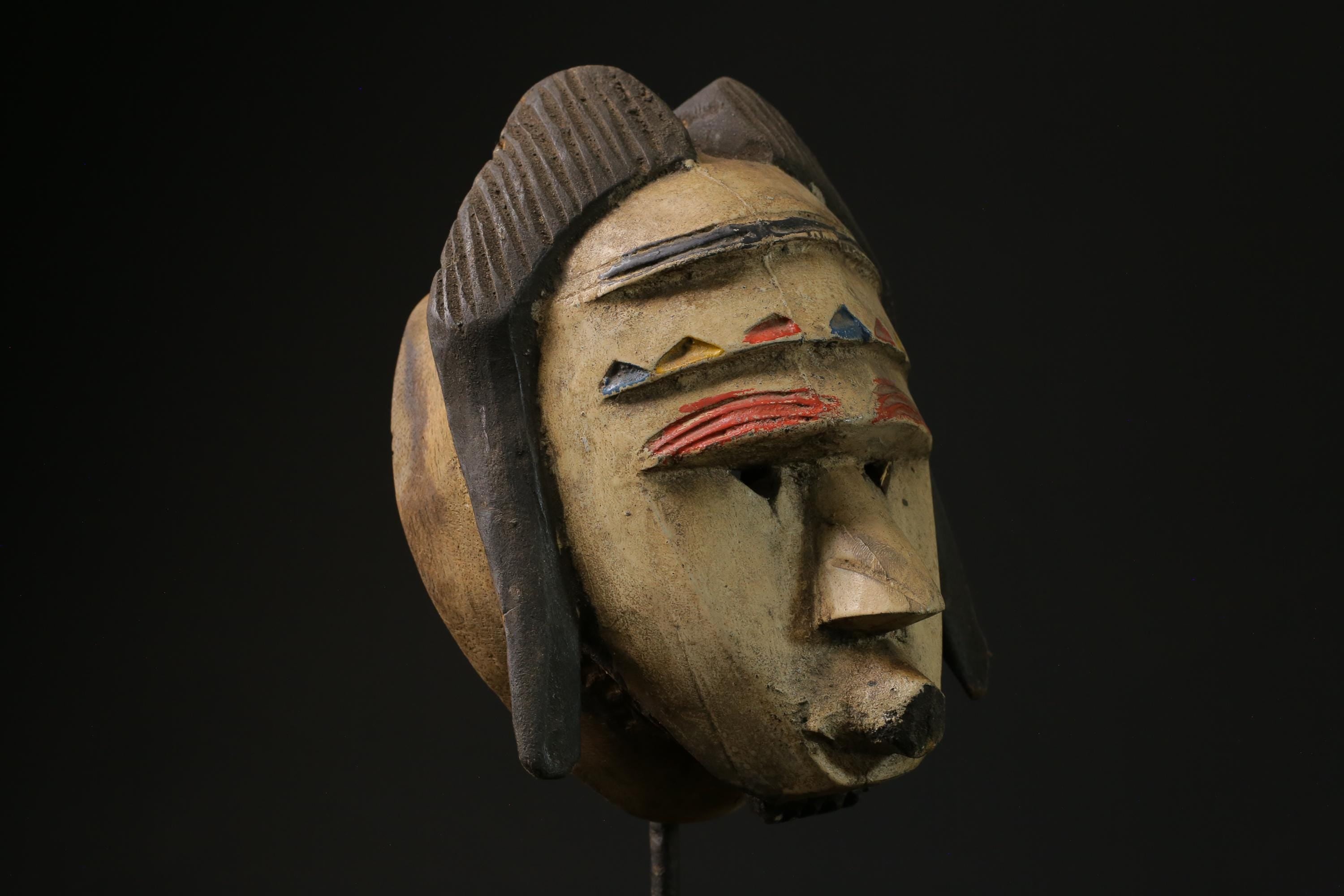 African Face Mask African Tribal Art Wooden Bete Guro face mask African Art-5464