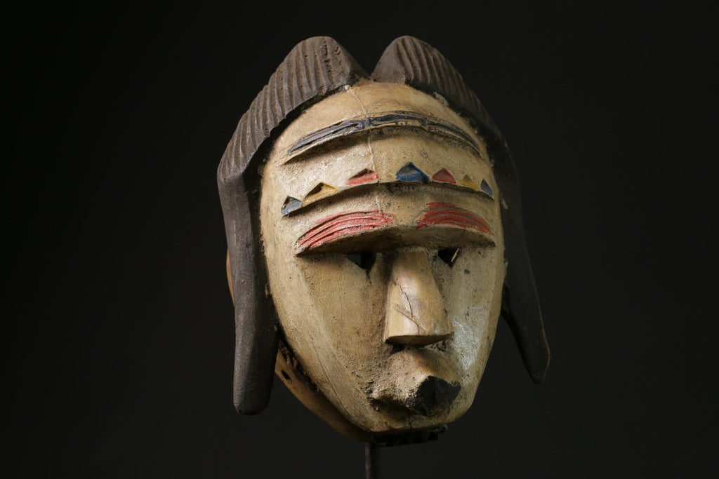 African Face Mask African Tribal Art Wooden Bete Guro face mask African Art-5464