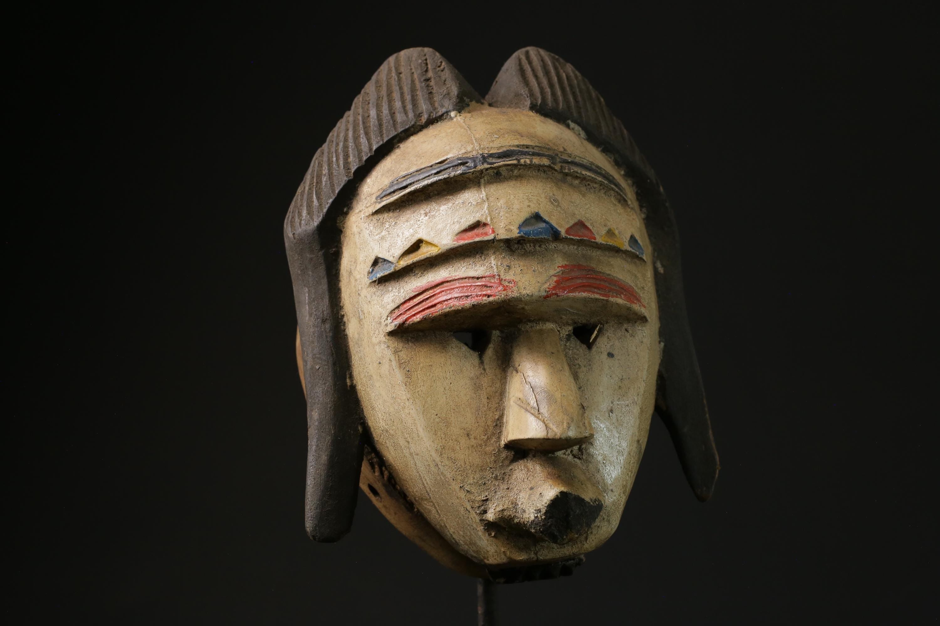 African Face Mask African Tribal Art Wooden Bete Guro face mask African Art-5464