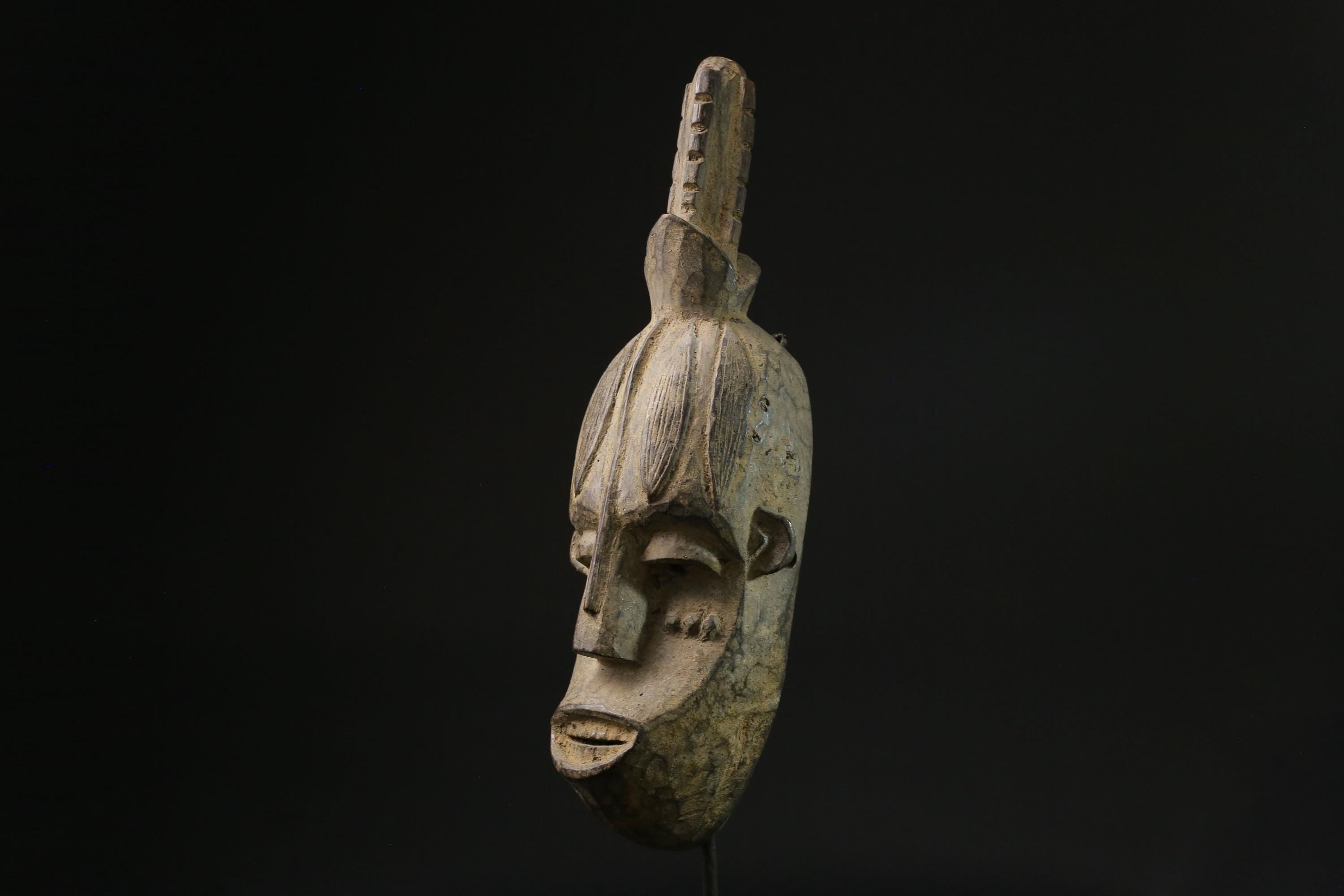 African mask antiques tribal art Face vintage Wood Carved Vintage guro masks for wall-2637