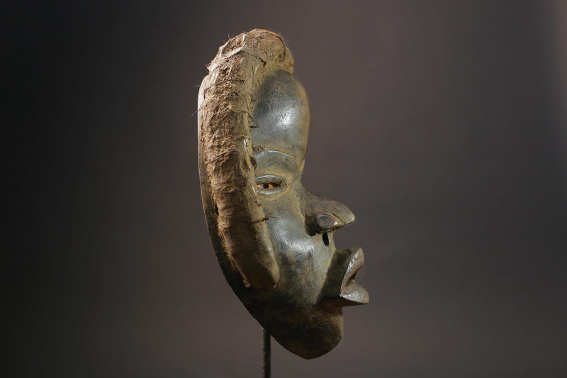 African Mask Carved Wood Tribal Mask vintage Carved Mask Dan Liberia Masks for wall-G2585