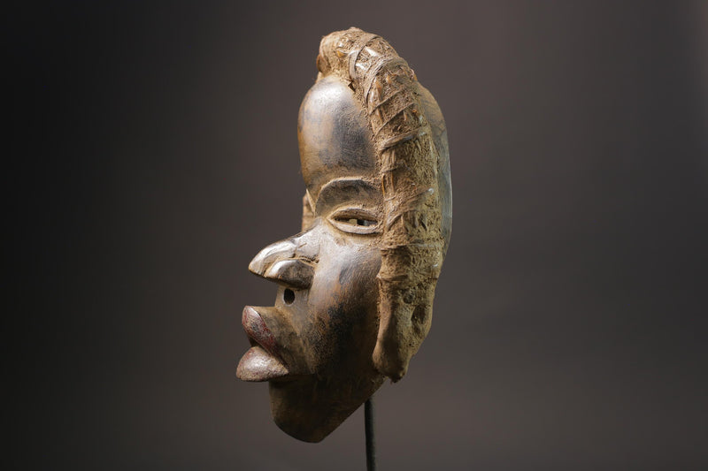 African Mask Carved Wood Tribal Mask vintage Carved Mask Dan Liberia Masks for wall-G2585