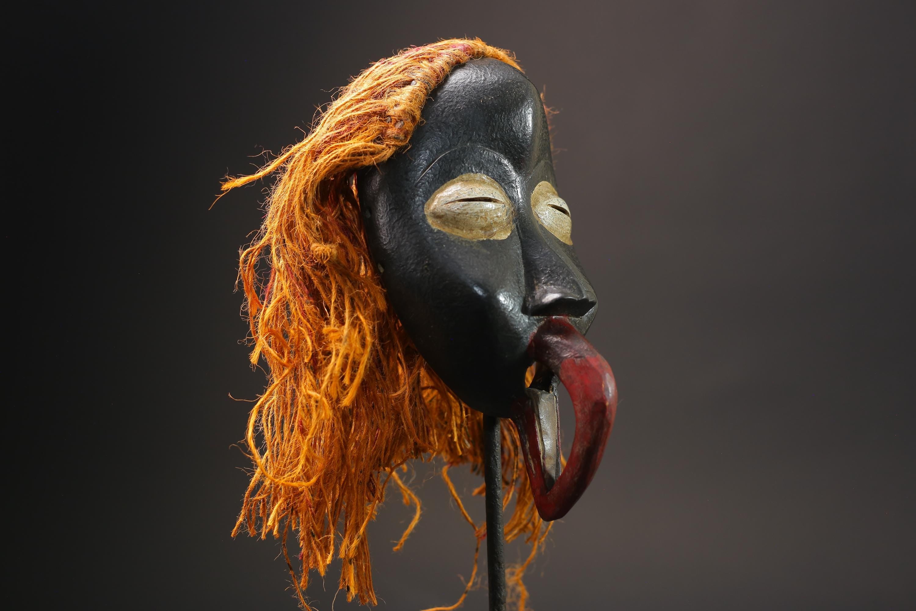 African Tribal Wood masks Dan Liberia Mask Primitive Handmade Collectibles Masks for wall-G2587