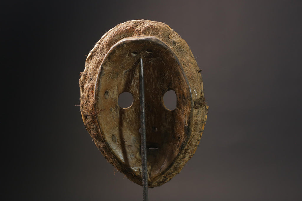 African Face Mask Wood Hanging Pattern Dan hand carved Masks for wall-G2594