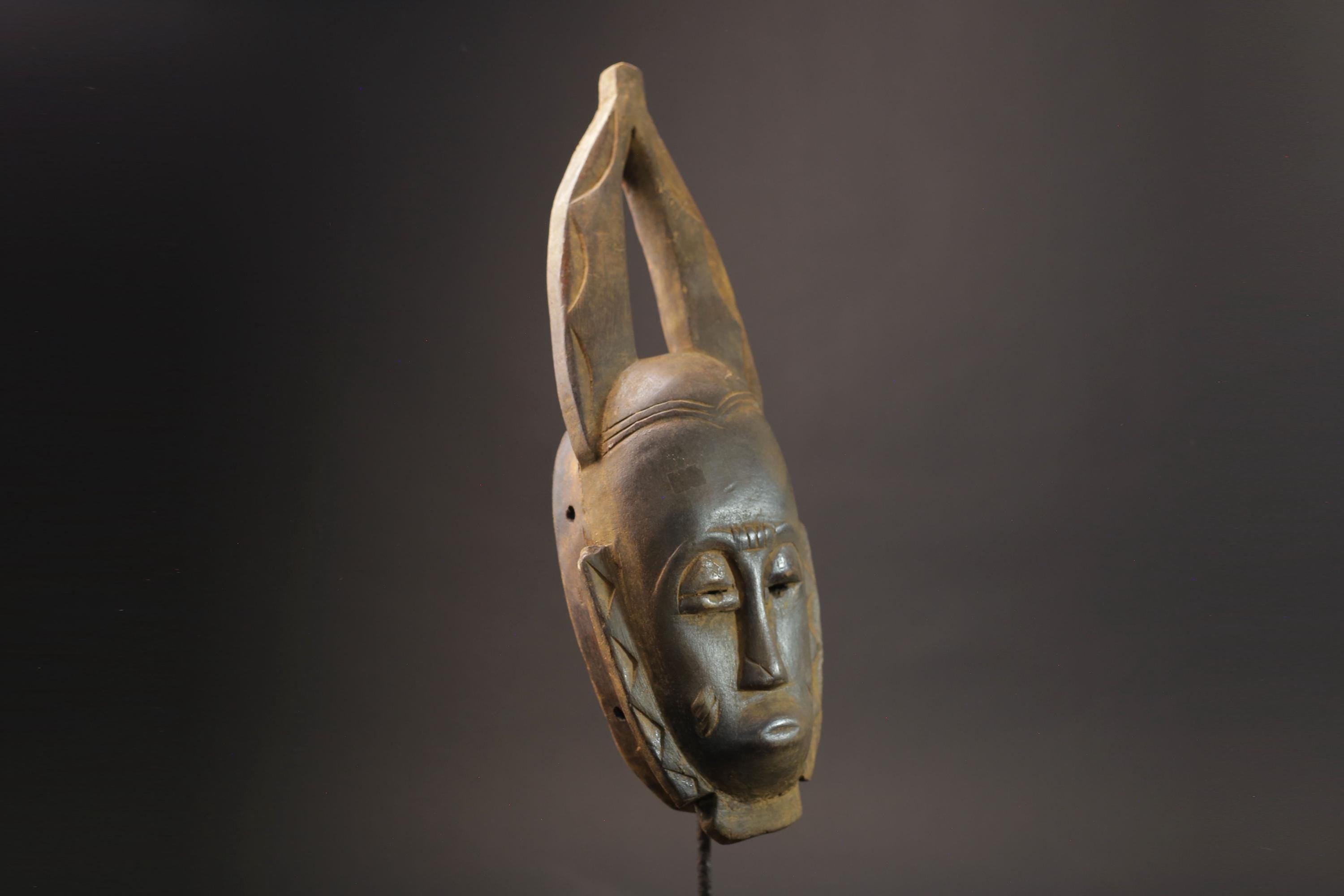 African wood mask Female Baule Guru Vintage Tribal Handmade Masks for wall-7221