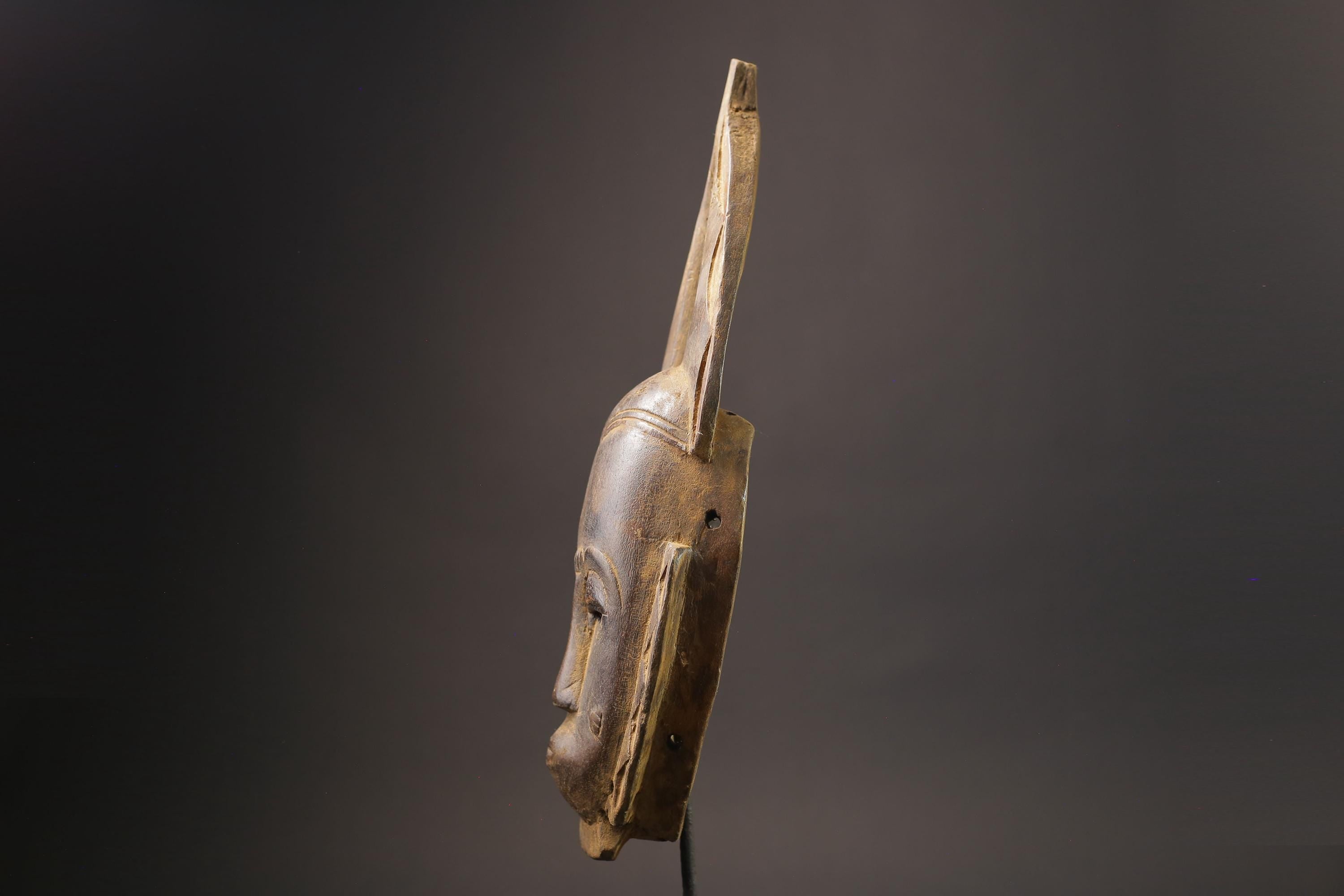 African wood mask Female Baule Guru Vintage Tribal Handmade Masks for wall-7221