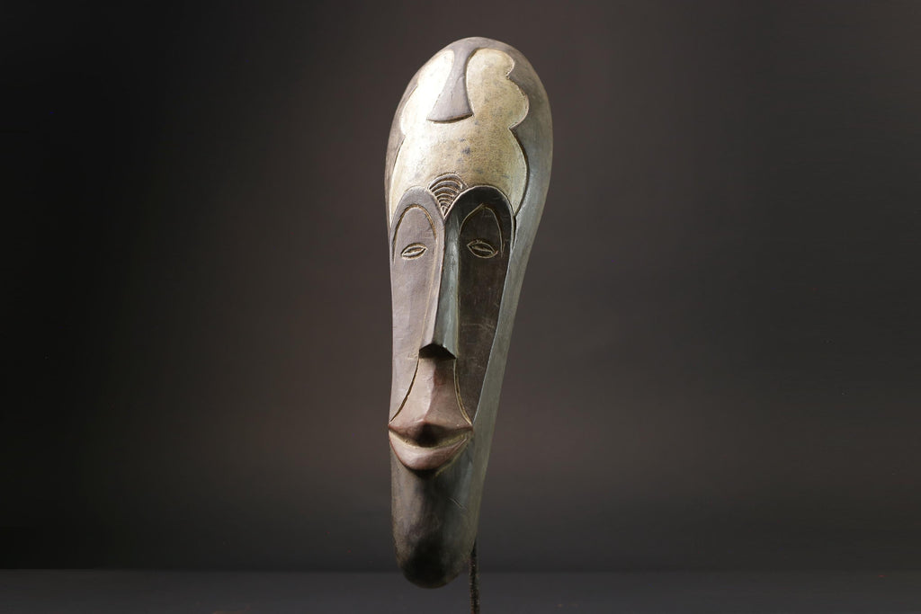 African Masks Ngil Mask Beautiful Female Ngil Tribal Handmade African Mask-7227