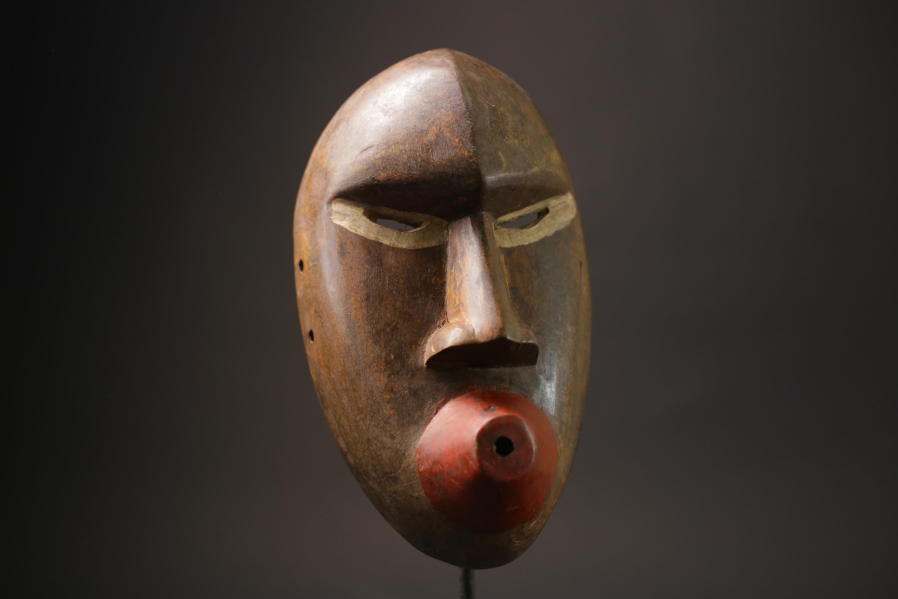 African Mask Wall Art Handmade Home Décor Dan Mask Côte D'ivoire Masks -7101