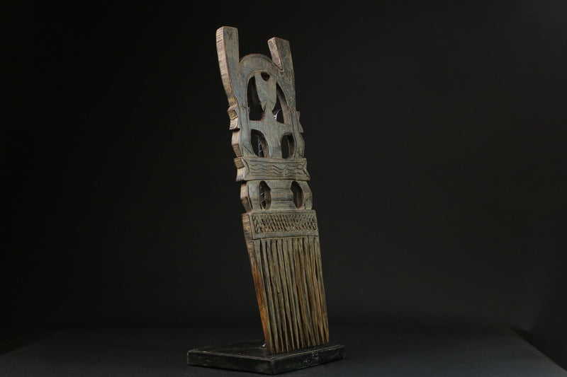 African Comb Wooden African Swahili Carved hand carved Home Décor -G2318