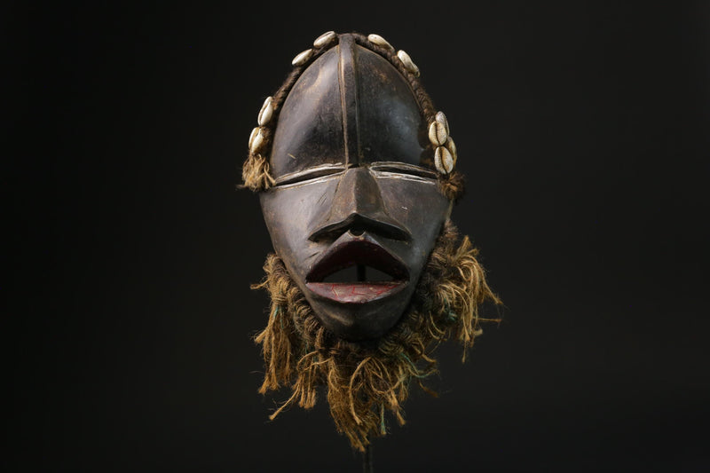 African Tribal Wood masks Primitive Art Carved Old Dan Kran Mask Dan Kran masks for wall-9763