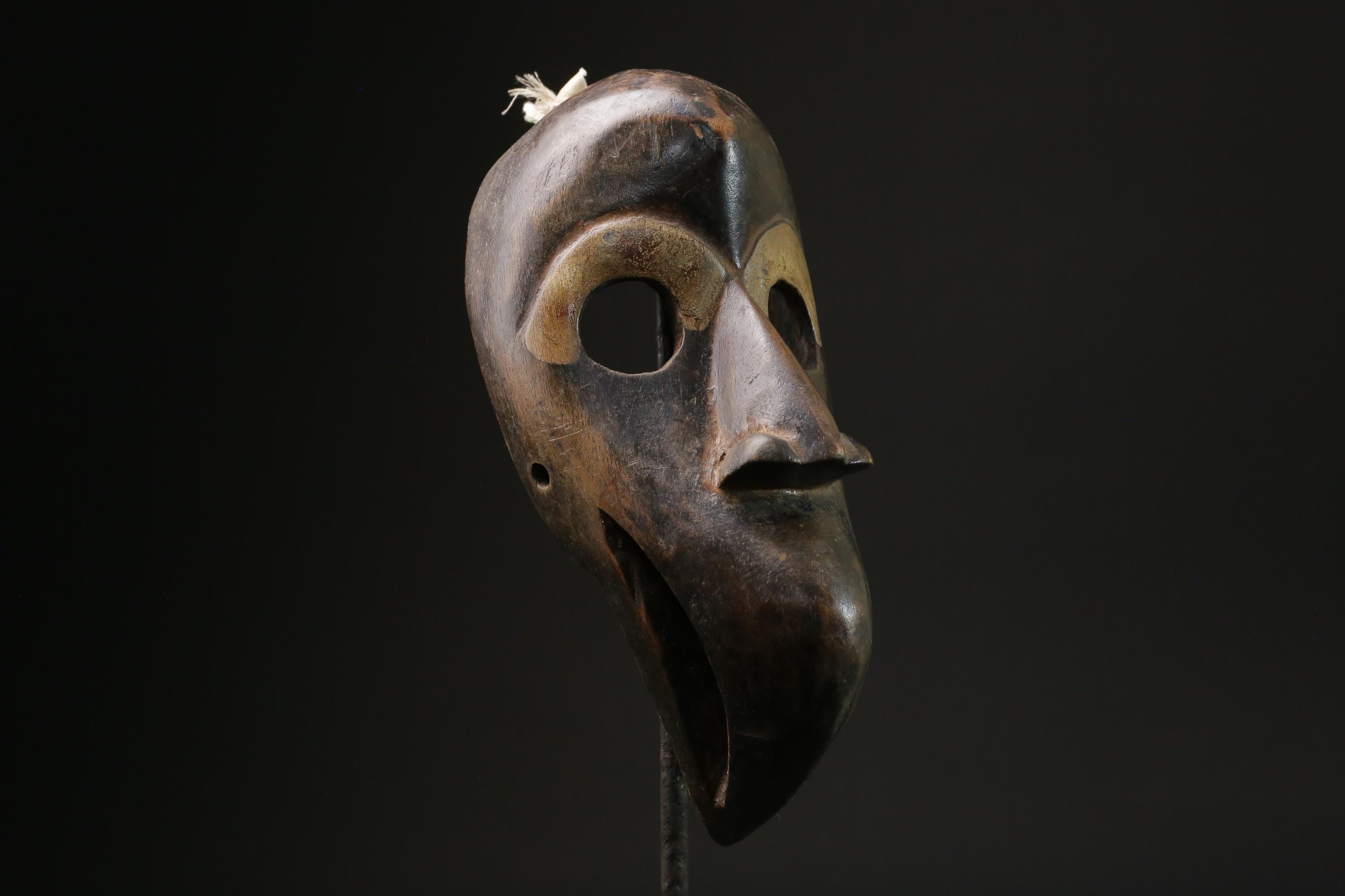 African mask antiques tribal Face vintage Wood Carved Hanging Dan masks for wall-8460