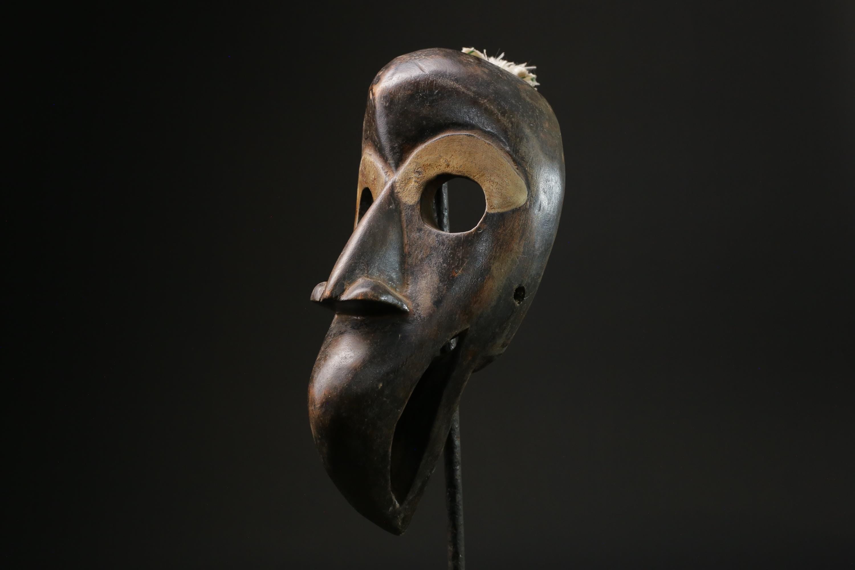 African mask antiques tribal Face vintage Wood Carved Hanging Dan masks for wall-8460