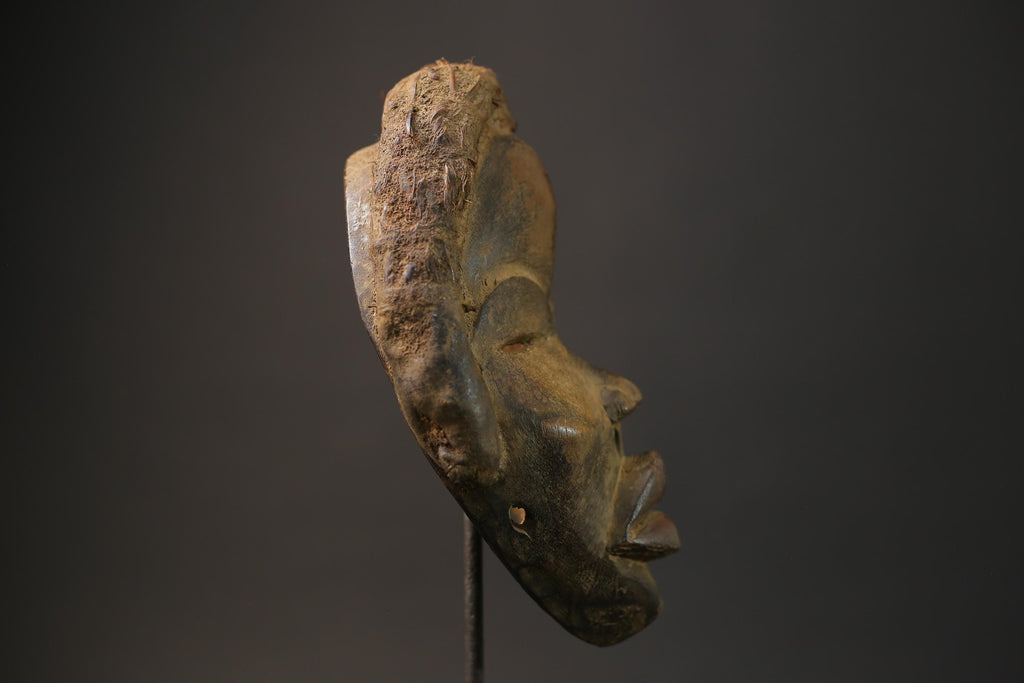 African Tribal Face Mask Wood Hand Carved Wall Hanging Kuba Dan Mask Masks for wall-G2604