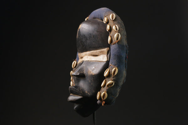 African Face Mask Wood Face Mask Wood Hand Carved Vintage Dan Kran Kaogle-G2334