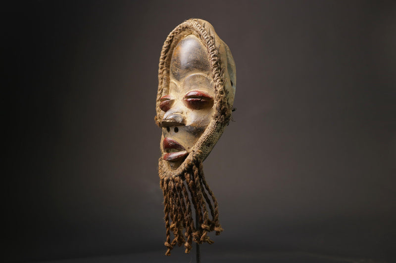 African Wood Hand Carved Vintage Wall Hanging Dan Masks For Wall-G2620