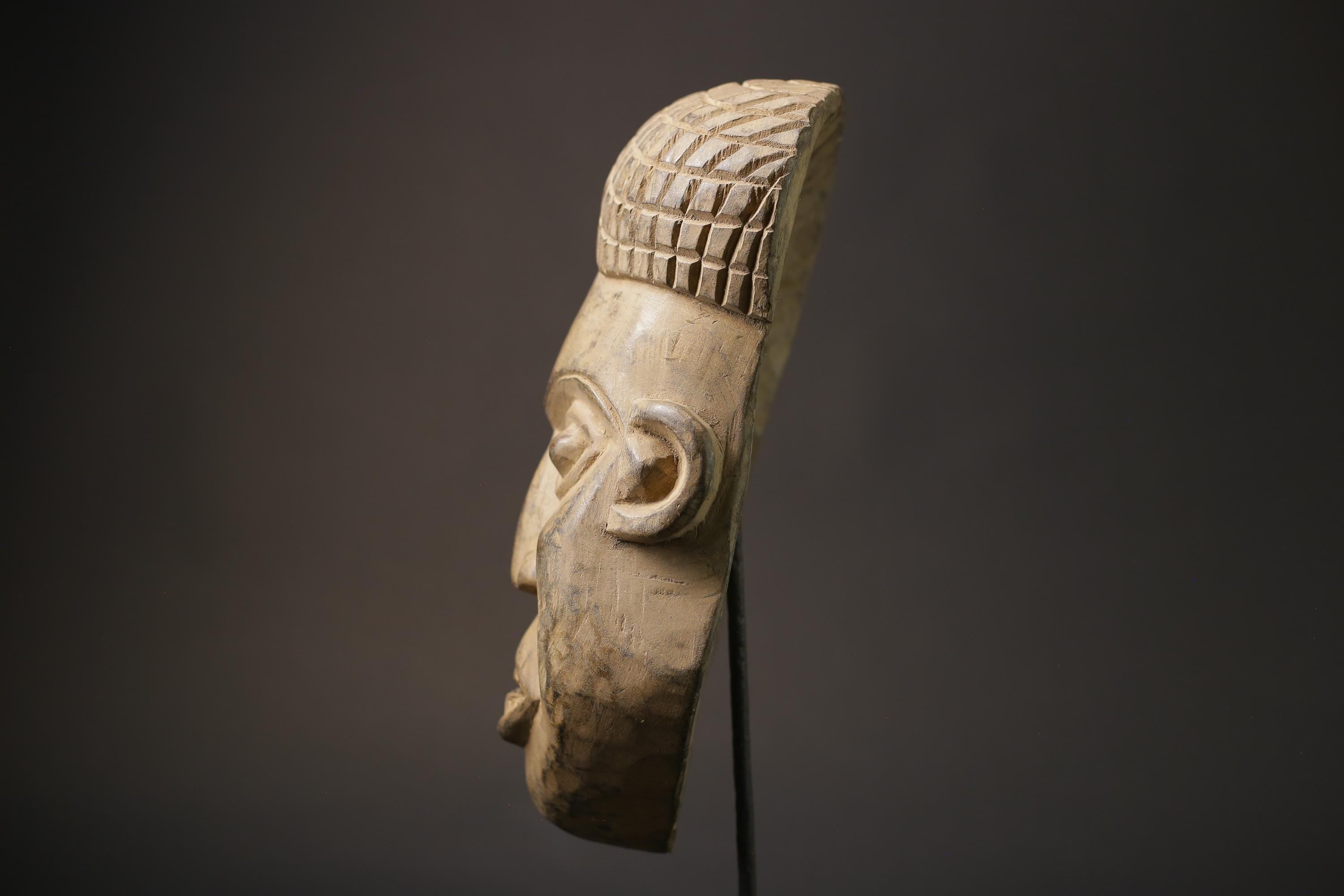 African Tribal Face Mask Wood Hand Carved Wall Hanging Dan Masks for wall-7256