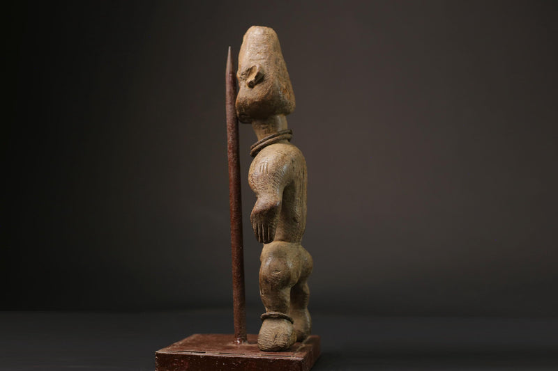 African wooden figures primitive decor Nkisi N’Kondi hand carved statue -G1001