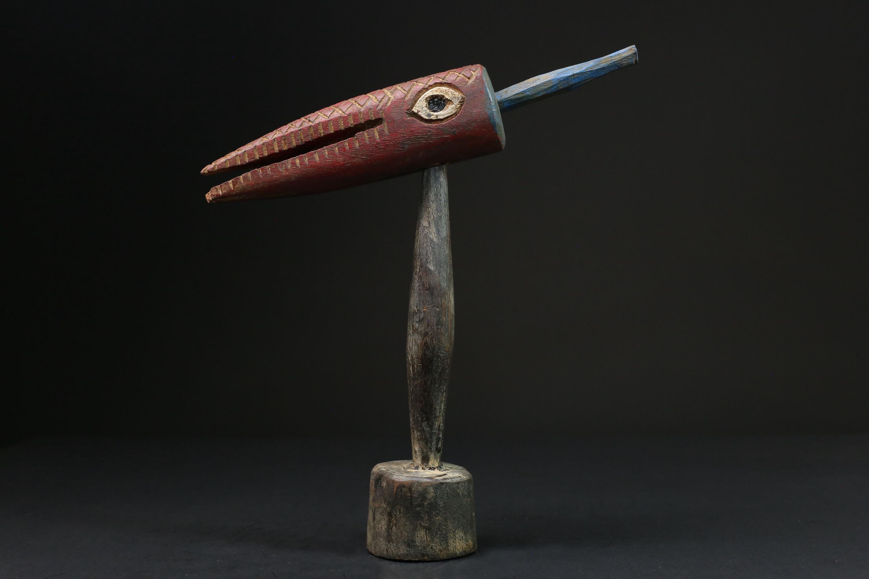 African figure African Hand mask Face Hand statue Ciwara Bambara Female-G2355