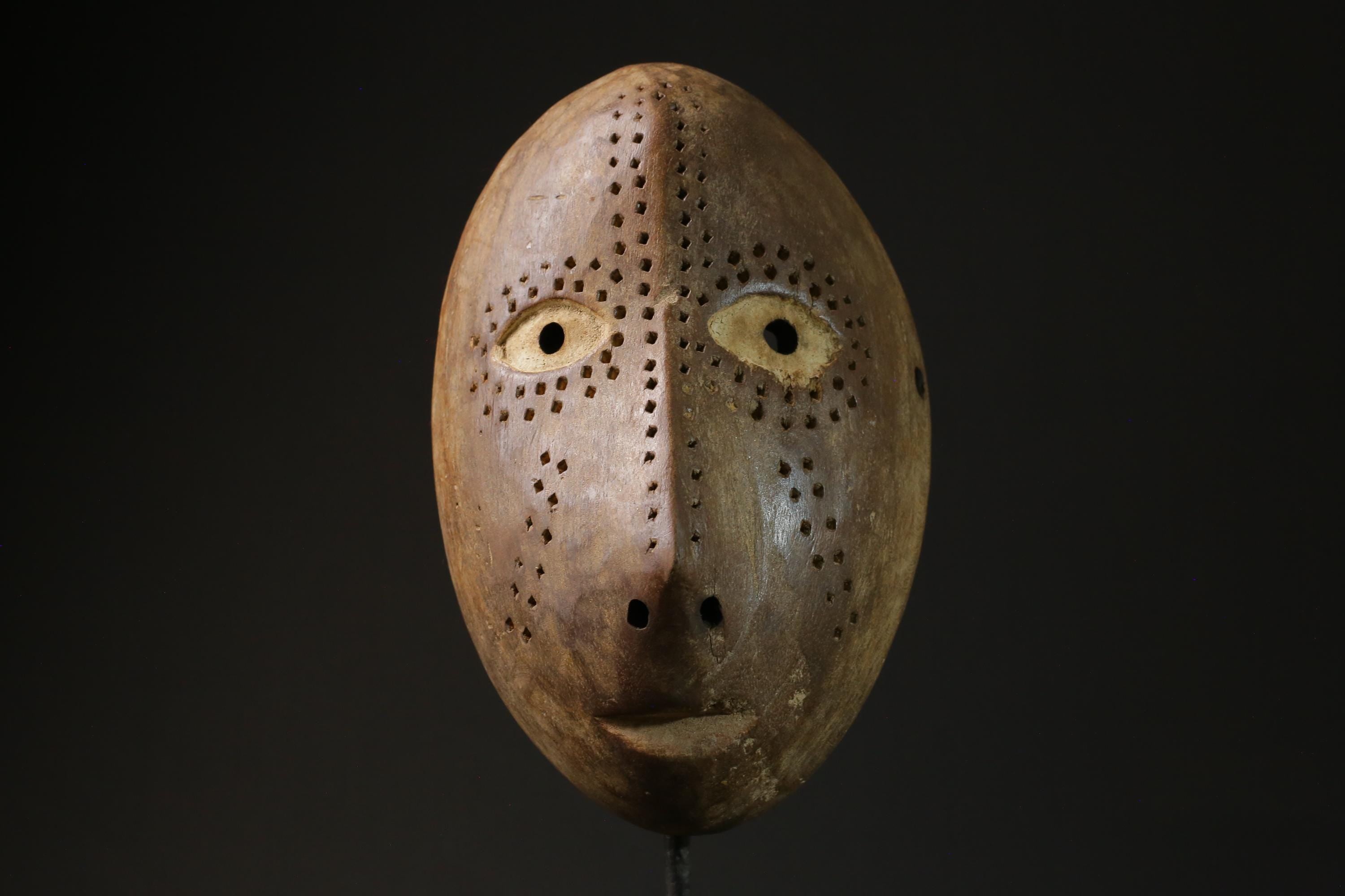 African Mask Tribal Face Mask Wood Lega Idimu Mask Congo Democratic masks for wall-6981