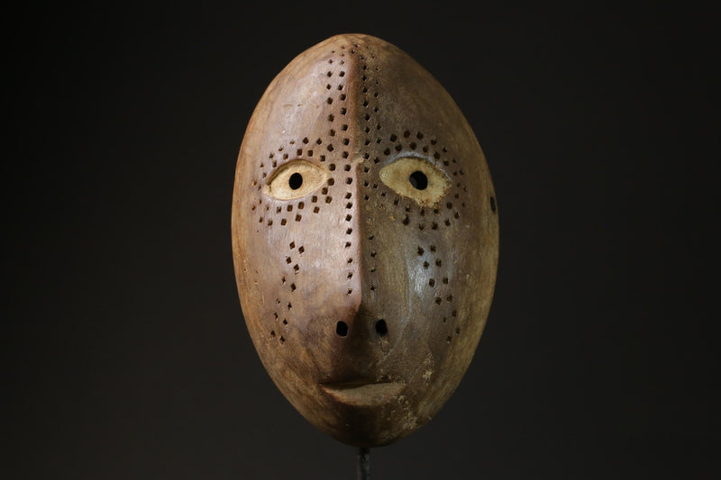 African Mask Tribal Face Mask Wood Lega Idimu Mask Congo Democratic masks for wall-6981