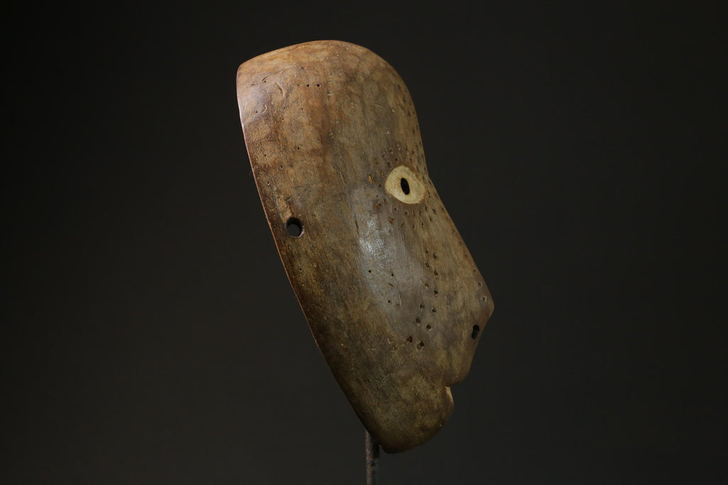 African Mask Tribal Face Mask Wood Lega Idimu Mask Congo Democratic masks for wall-6981