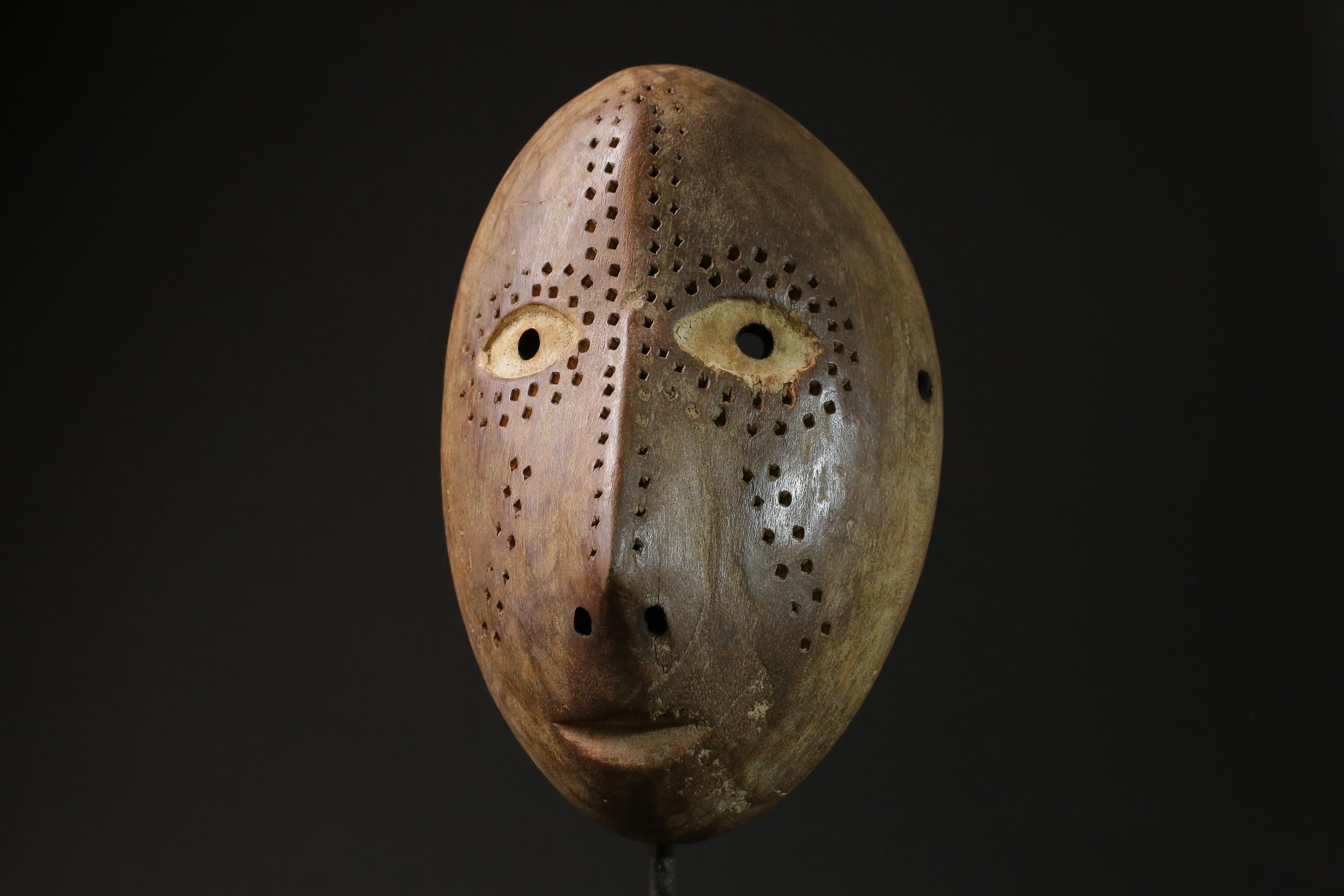 African Mask Tribal Face Mask Wood Lega Idimu Mask Congo Democratic masks for wall-6981