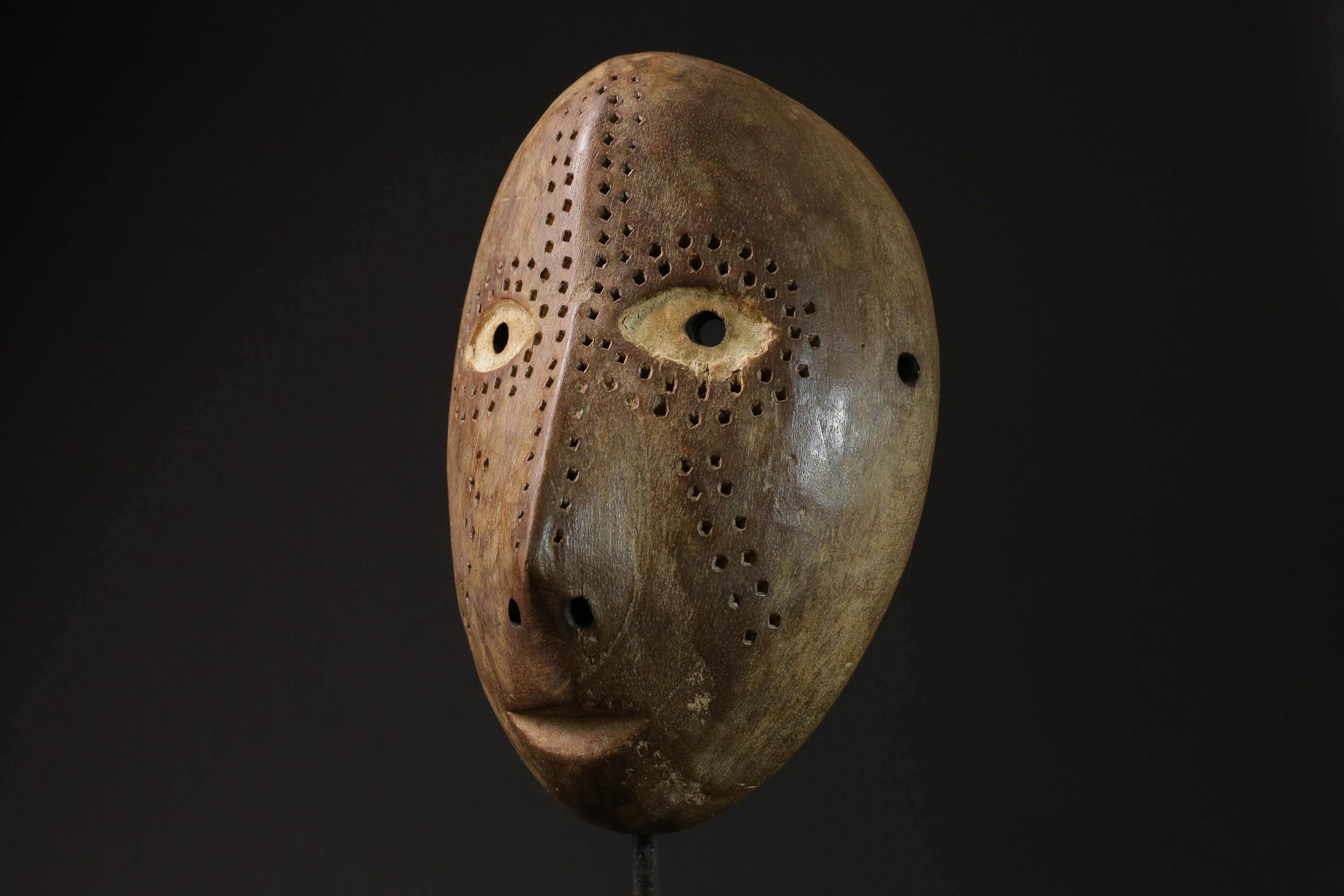 African Mask Tribal Face Mask Wood Lega Idimu Mask Congo Democratic masks for wall-6981