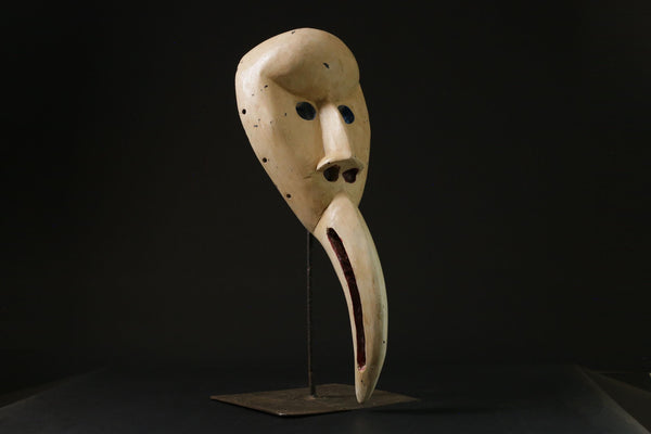 African wood carving mask African tribal mask vintage Tribal Dan Bird Mask-8477