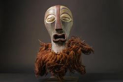 African wood mask Collectibles Home Decor Masque Songya Masks for wall-G2631